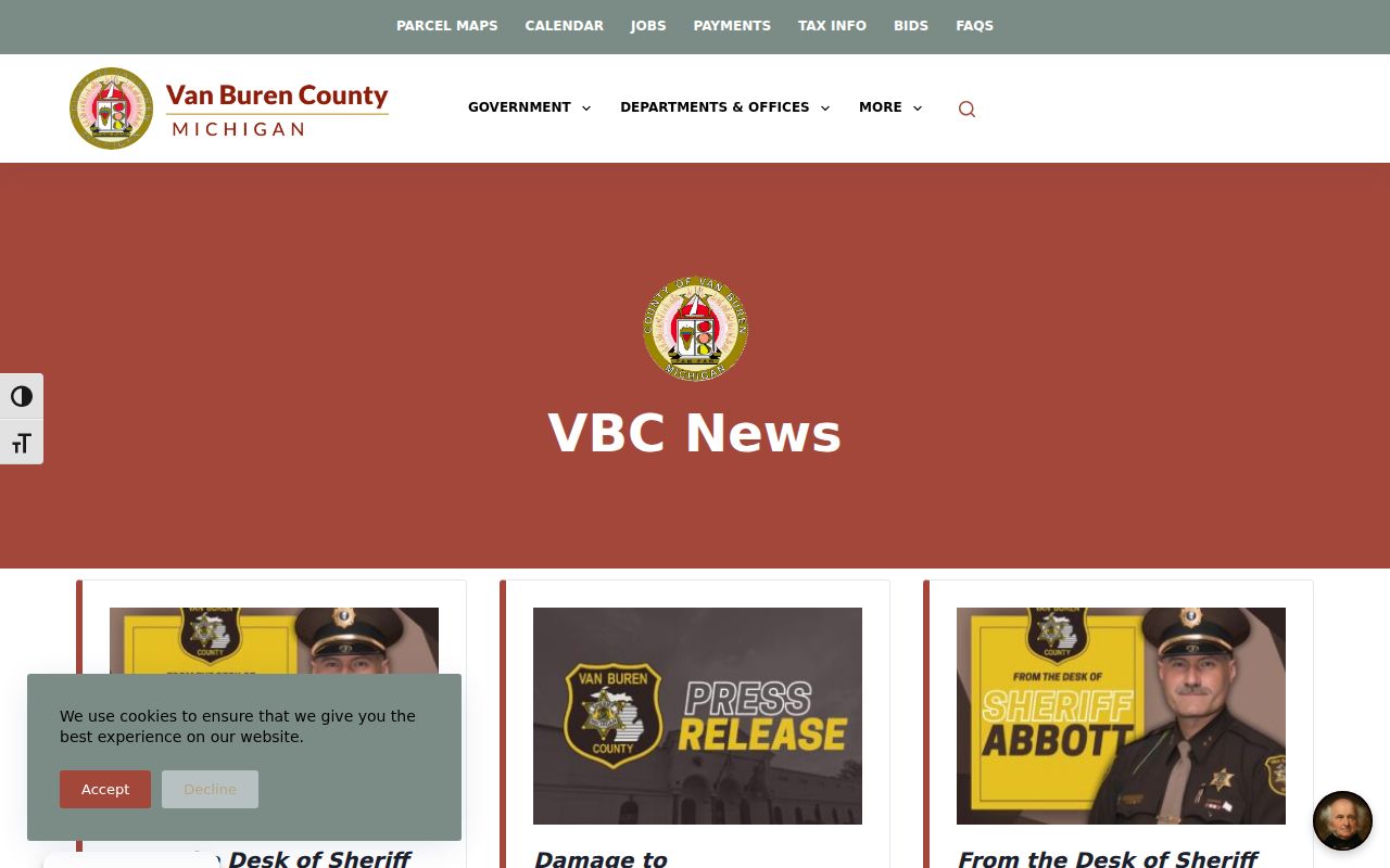 Bangor court docket source for Van Buren County official information